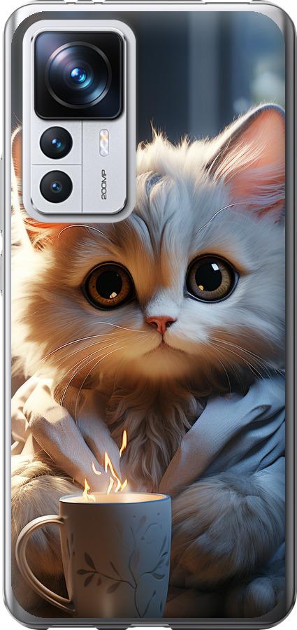 Чехол на Xiaomi 12T Pro White cat
