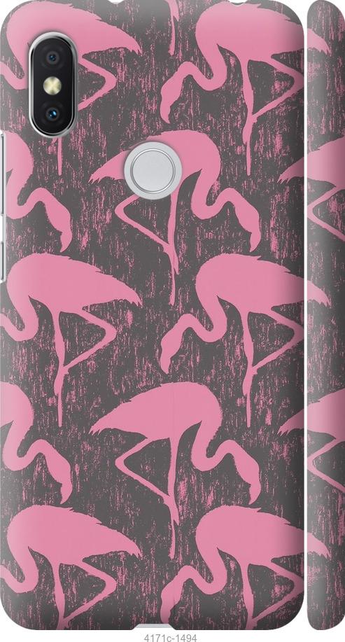 Чехол на Xiaomi Redmi S2 Vintage-Flamingos