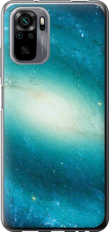 Чехол на Xiaomi Redmi Note 10 Голубая галактика