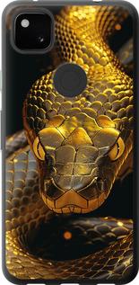 Чехол на Google Pixel 4A Golden snake
