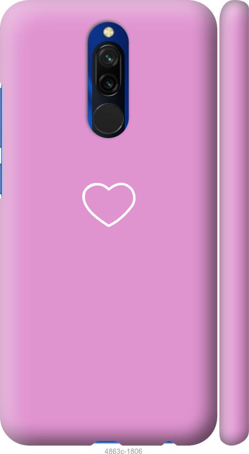 Чехол на Xiaomi Redmi 8 Сердце 2