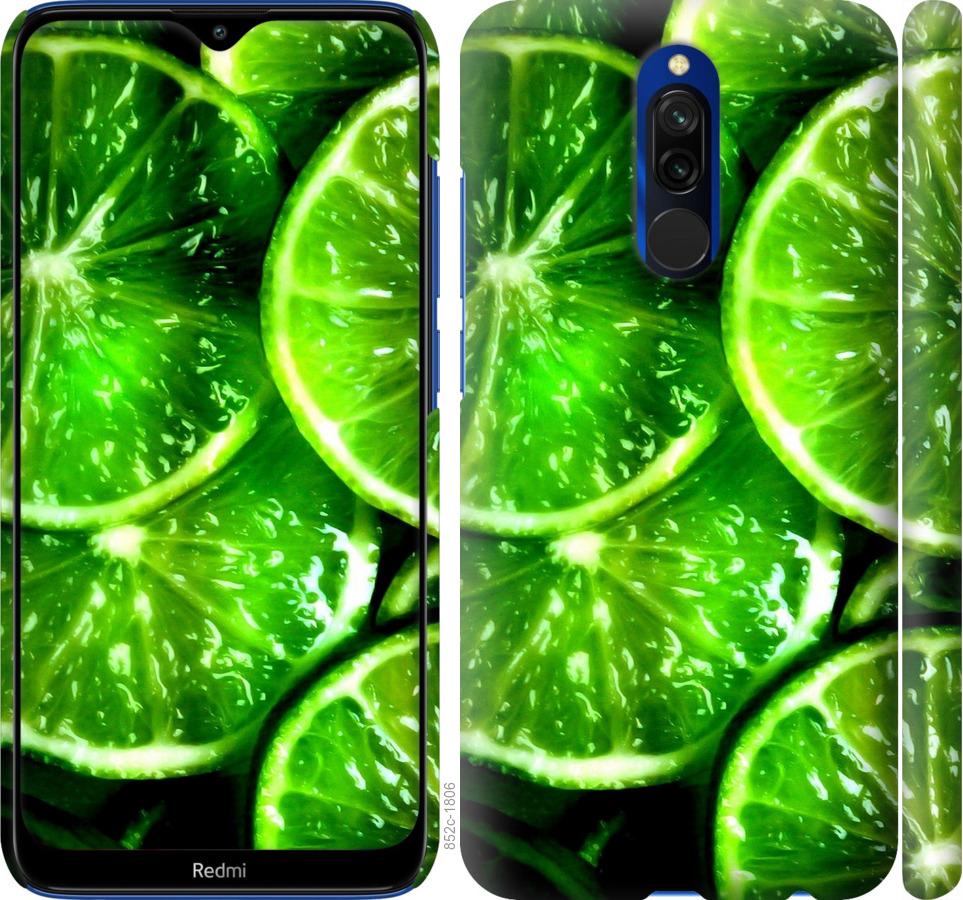 Чехол на Xiaomi Redmi 8 Зелёные дольки лимона