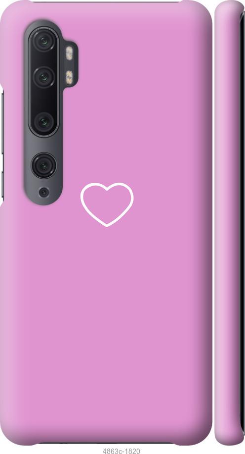 Чехол на Xiaomi Mi Note 10 Сердце 2