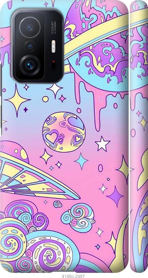 Чехол на Xiaomi 11T Розовая галактика
