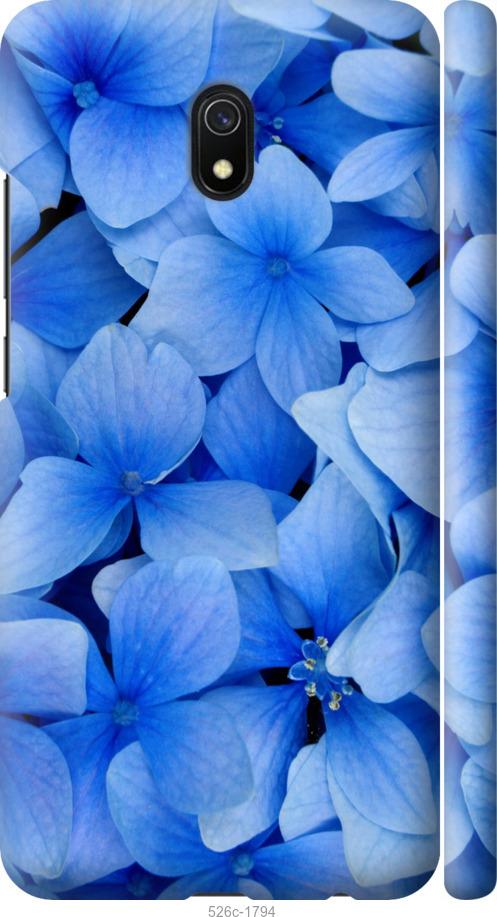 Чехол на Xiaomi Redmi 8A Синие цветы
