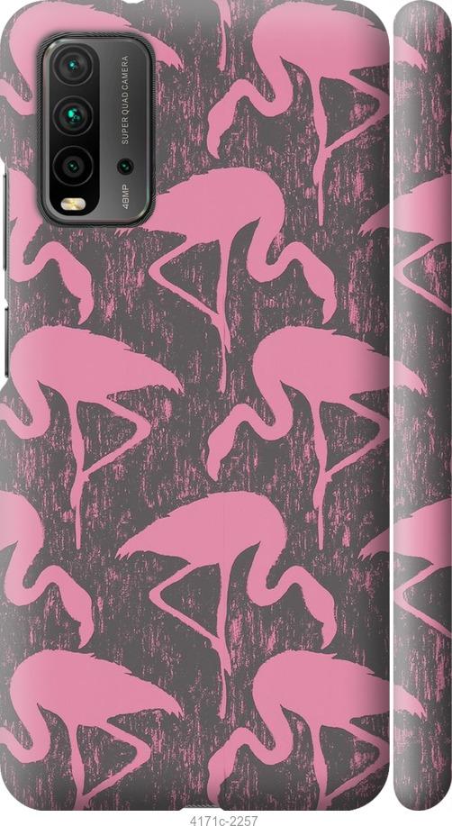 Чехол на Xiaomi Redmi 9T Vintage-Flamingos