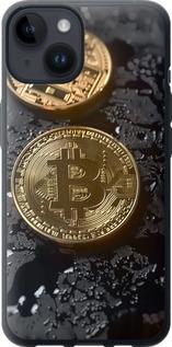 Чехол на iPhone 14 Вулканический Bitcoin