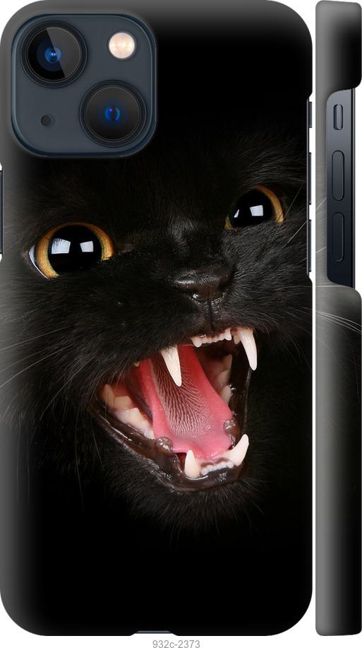 Чехол на iPhone 13 Mini Чёрная кошка