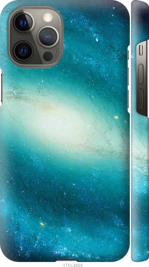 Чехол на iPhone 12 Pro Max Голубая галактика