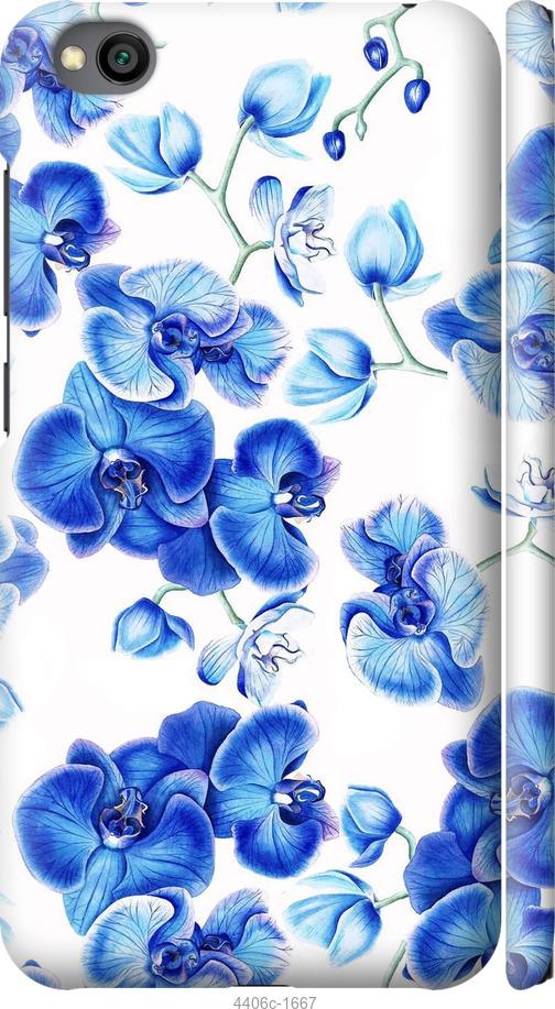 Чехол на Xiaomi Redmi Go Голубые орхидеи