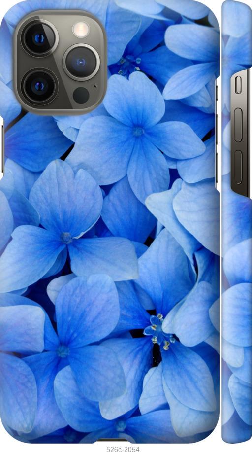 Чехол на iPhone 12 Pro Max Синие цветы