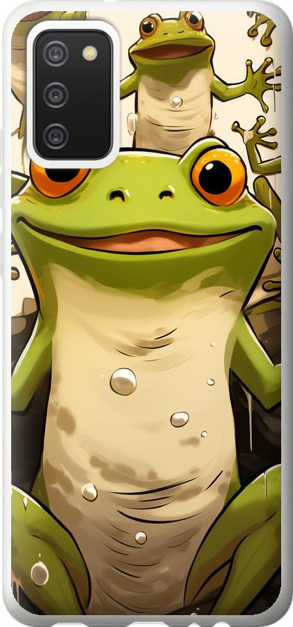 Чехол на Samsung Galaxy A02s A025F Веселая жаба