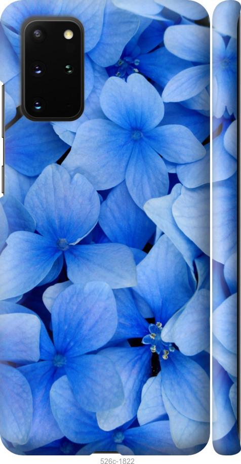Чехол на Samsung Galaxy S20 Plus Синие цветы