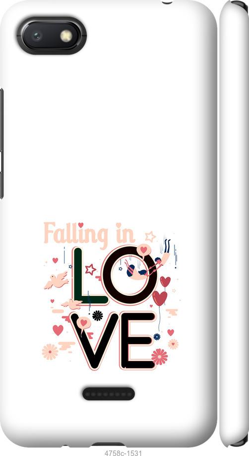 Чехол на Xiaomi Redmi 6A falling in love