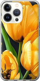 Чехол на iPhone 13 Pro Желтые тюльпаны