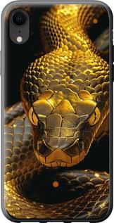 Чехол на iPhone XR Golden snake