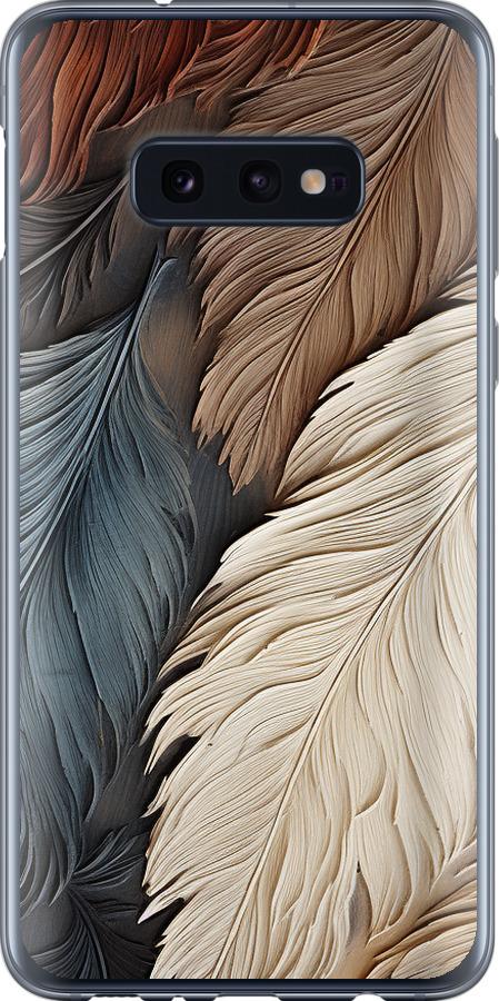 Чехол на Samsung Galaxy S10e Листья в стиле бохо