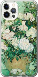 Чехол на iPhone 12 Винсент Ван Гог. Ваза с розами