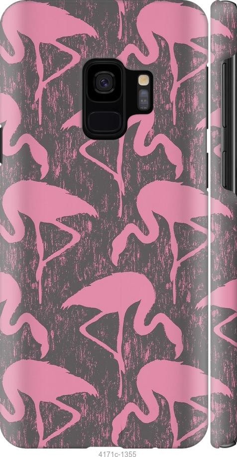 Чехол на Samsung Galaxy S9 Vintage-Flamingos