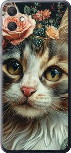 Чехол на Samsung Galaxy A05 Cats and flowers