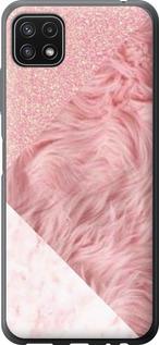 Чехол на Samsung Galaxy A22 5G A226B Розовые текстуры