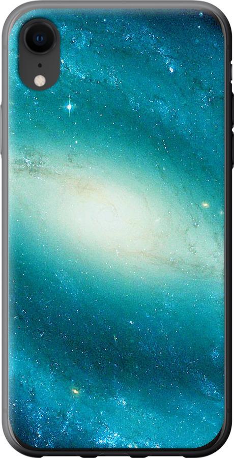 Чехол на iPhone XR Голубая галактика