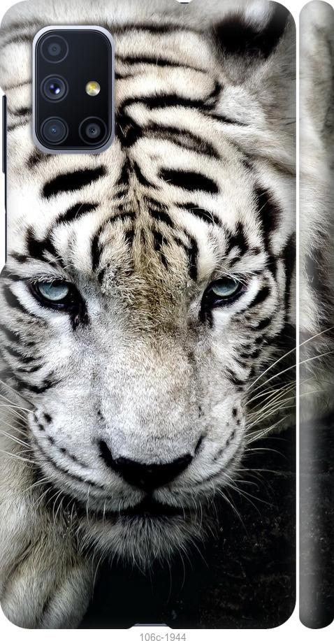 Чехол на Samsung Galaxy M51 M515F Грустный белый тигр