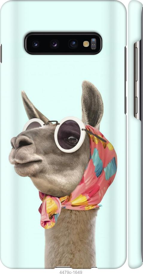 Чехол на Samsung Galaxy S10 Plus Модная лама