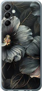 Чехол на Samsung Galaxy M14 M146B Черные цветы