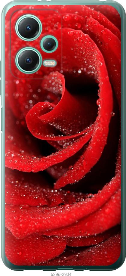 Чехол на Xiaomi Redmi Note 12 5G Красная роза
