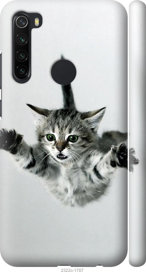 Чехол на Xiaomi Redmi Note 8 Летящий котёнок