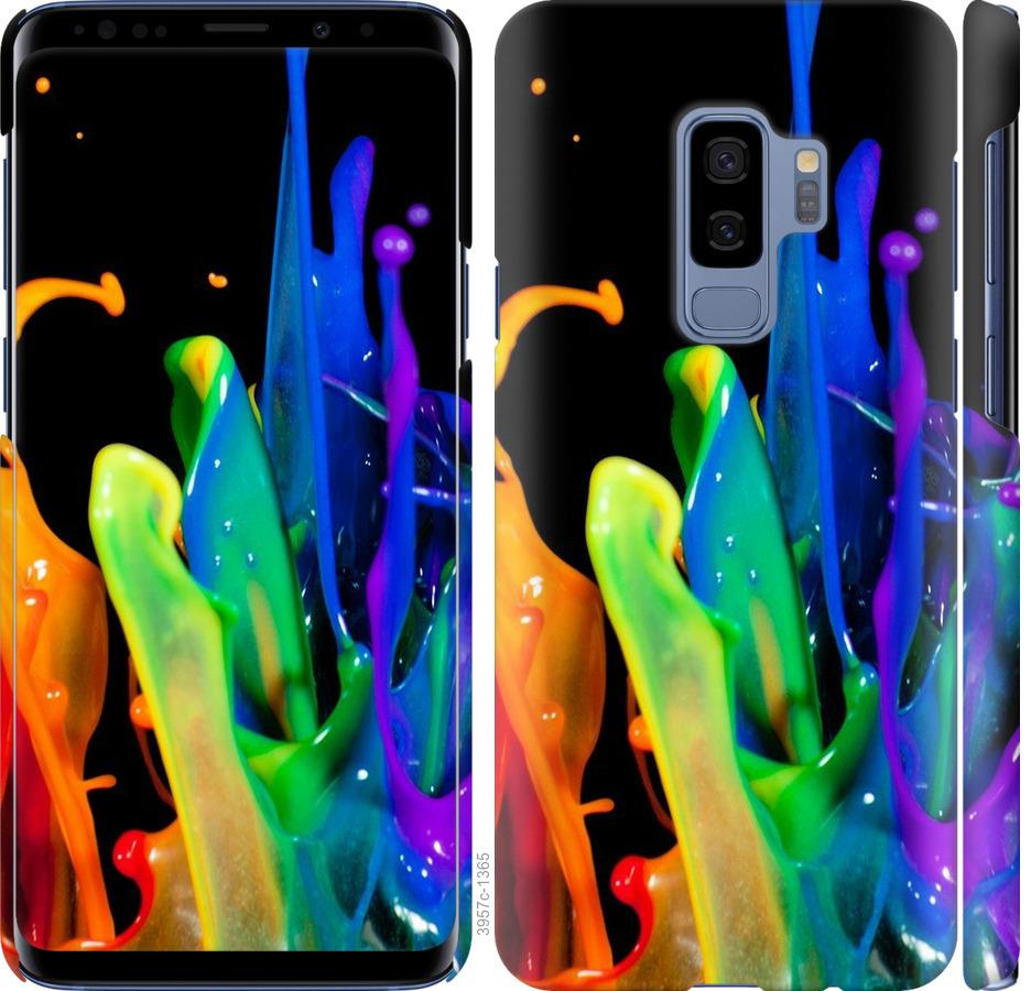 Чехол на Samsung Galaxy S9 Plus брызги краски