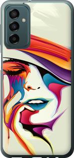 Чехол на Samsung Galaxy M23 M236B Красочная женщина в шляпе