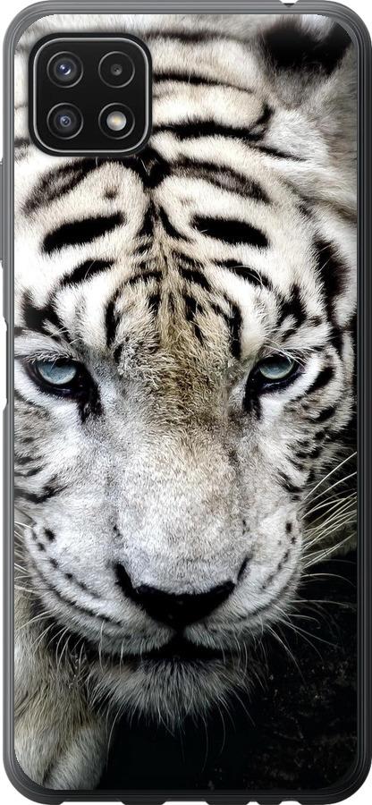 Чехол на Samsung Galaxy A22 5G A226B Грустный белый тигр
