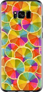 Чехол на Samsung Galaxy S8 Разноцветные дольки лимона