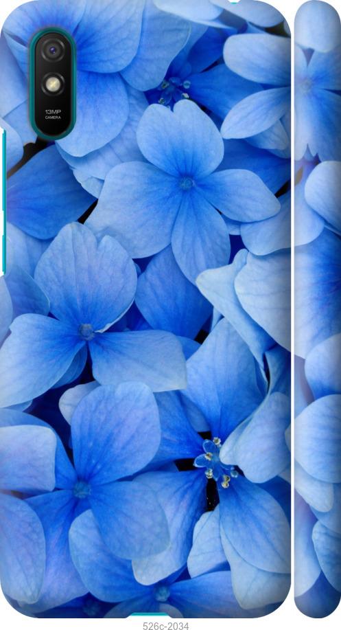 Чехол на Xiaomi Redmi 9A Синие цветы