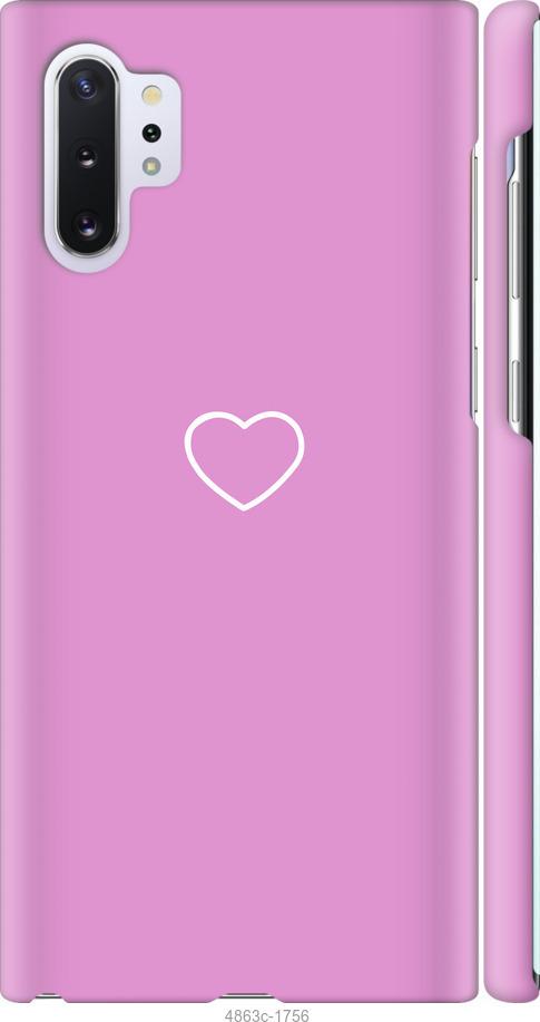 Чехол на Samsung Galaxy Note 10 Plus Сердце 2