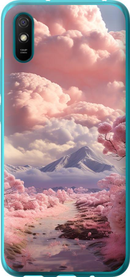 Чехол на Xiaomi Redmi 9A Розовые облака