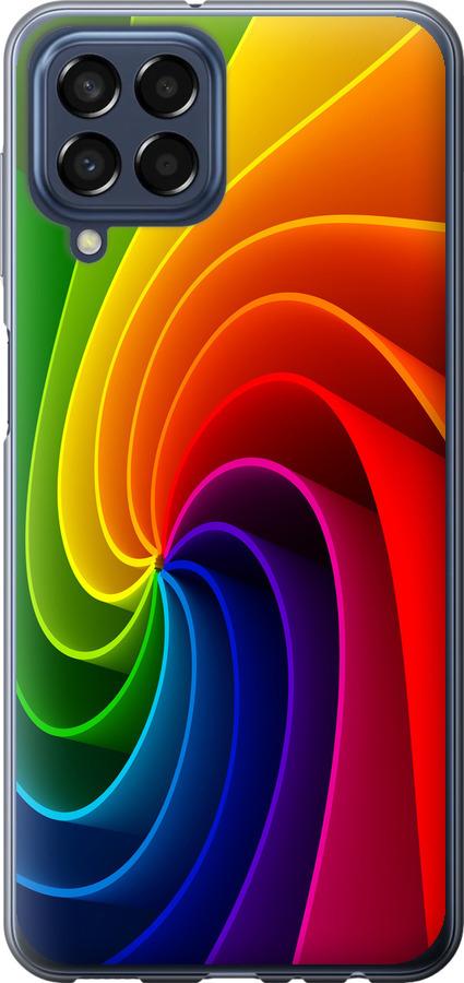 Чехол на Samsung Galaxy M33 M336B Радужный вихрь