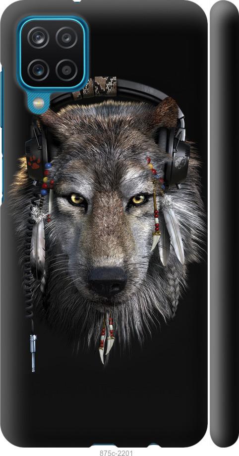 Чехол на Samsung Galaxy A12 A125F Волк-меломан