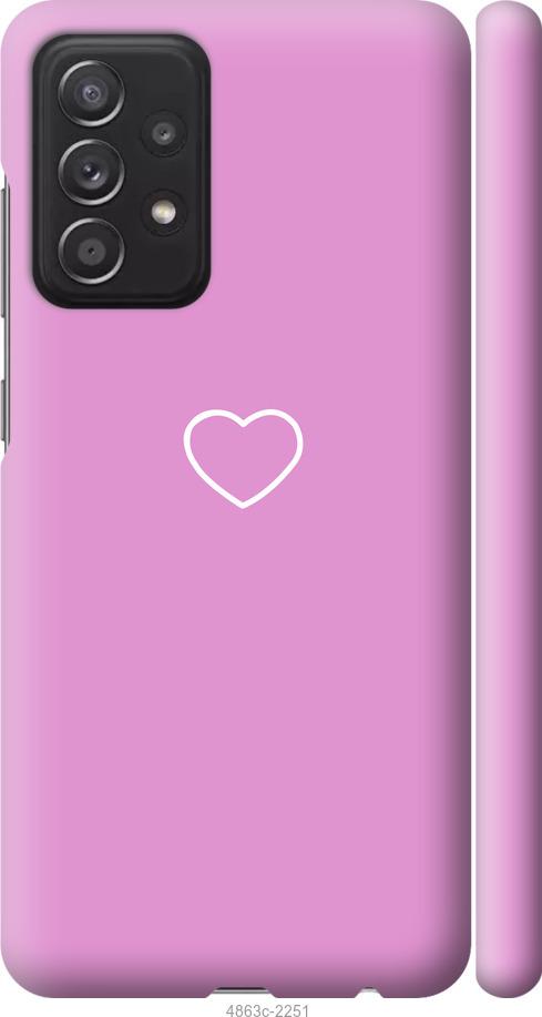 Чехол на Samsung Galaxy A52 Сердце 2