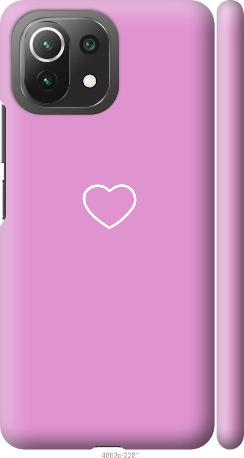Чехол на Xiaomi Mi 11 Lite Сердце 2