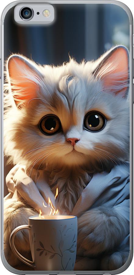 Чехол на iPhone 6s White cat
