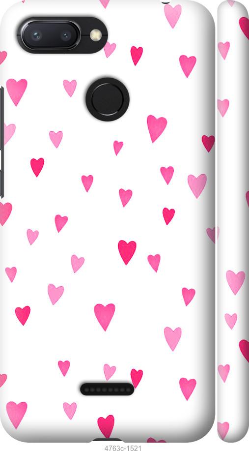 Чехол на Xiaomi Redmi 6 Сердечки 2