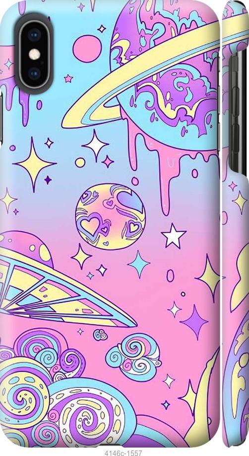 Чехол на iPhone XS Max Розовая галактика