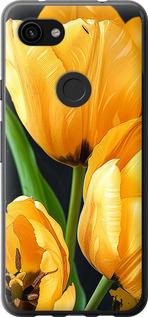 Чехол на Google Pixel 3a XL Желтые тюльпаны