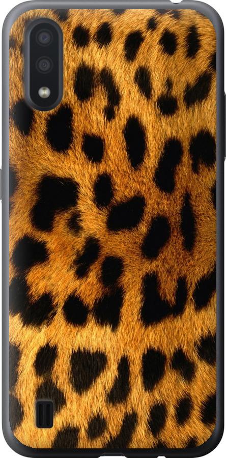 Чехол на Samsung Galaxy A01 A015F Шкура леопарда