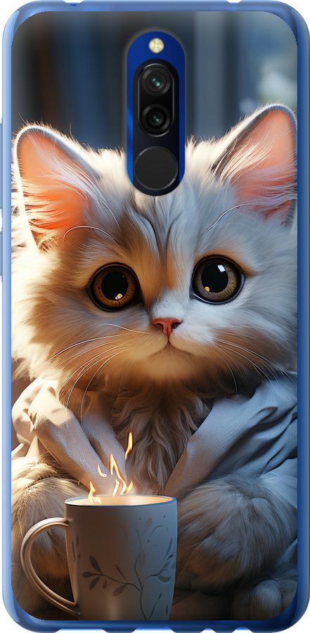 Чехол на Xiaomi Redmi 8 White cat