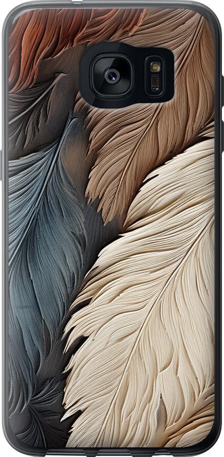 Чехол на Samsung Galaxy S7 Edge G935F Листья в стиле бохо