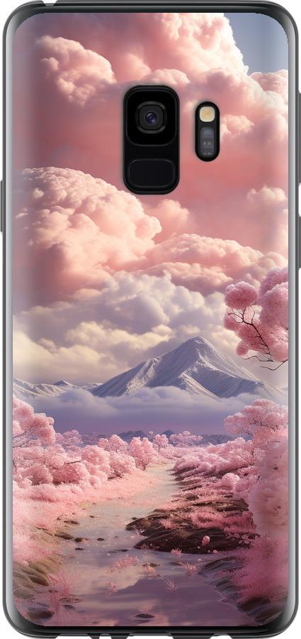 Чехол на Samsung Galaxy S9 Розовые облака